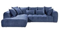 Ecksofa ADAMO Wohnlandschaft in dunkel blau 320x197 cm