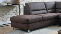 Ecksofa DAKAR L-Sofa Stoff espresso braun Kaltschaum