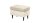 Hocker OMADO 2 Polsterhocker Sitzhocker Stoff creme 63 cm