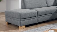 Ecksofa CLEVELAND L-Sofa Stoff steel grau Federkern