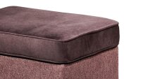 Hocker OMADO 2 Polsterhocker Sitzhocker Stoff aubergine...