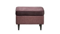 Hocker OMADO 2 Polsterhocker Sitzhocker Stoff aubergine 63 cm