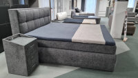 Boxspringbett MICHIGAN 6 grau 7-Zonen TTFK Topper 200x220