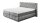 Boxspringbett FLORENZ 8 grau 7-Zonen TTFK Topper 180x200