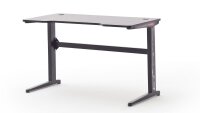 Schreibtisch McRACING Gaming Desk Racer Carbon Look mit LED