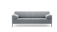 ROLF BENZ Sofa Freistil 180 Couch Stoff grau 200 cm Fuß schwarz