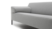 ROLF BENZ Sofa Freistil 180 Couch Stoff grau 200 cm Fuß schwarz