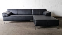 ROLF BENZ Ecksofa Freistil 180 rechts Leder schwarz...