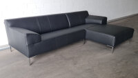 ROLF BENZ Ecksofa Freistil 180 rechts Leder schwarz 260x170 cm