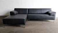 ROLF BENZ Ecksofa Freistil 180 links Leder schwarz...