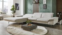 Ecksofa L MP-IN22025 Polyester ecru Sitztiefenverstellung