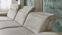 Ecksofa L MP-IN22025 Polyester ecru Sitztiefenverstellung