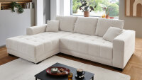 Ecksofa MERLIN creme elektrische Sitztiefenverstellung