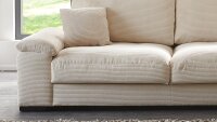 Ecksofa Angel Lincoln Cord Creme Nosagunterfederung