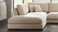 Ecksofa Angel Lincoln Cord Creme Nosagunterfederung