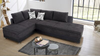 Wohnlandschaft MODENA Sofa Dauerschläfer greige mit 7 Zonen TFK