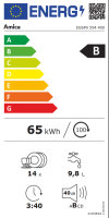 Einbau-Geschirrspüler vollintegriert 60 cm AMICA EGSPV 594 400 14 Maßgedecke BlueDot