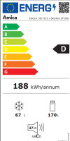 Einbau-Kühl-/Gefrierkombination Amica EKGCS 387 955 CoolBalance