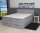 Boxspringbett 180x200 MODESTO BX1440 Stoff silber Topper