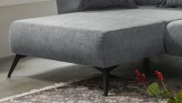 Ecksofa BAGGIO Couch Wohnlandschaft in grau 162x277 cm