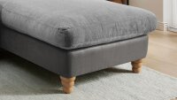 Ecksofa CORDULA Sofa Garnitur mit Kissen in anthrazit grau