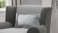 Loveseat Sessel CORDULA Relaxsessel Kissen anthrazit grau