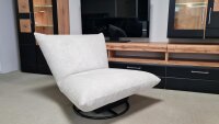 Sessel Cremona Drehsessel Stoff Cord silber Loungesessel...