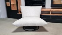 Sessel Cremona Drehsessel Stoff Cord silber Loungesessel...