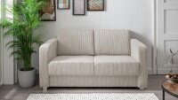 Schlafsofa MIA Funktionssofa Stoff Cord beige 2...