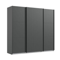 Schwebetürenschrank Andorra Graphit Graphit 250cm