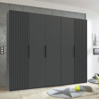 Drehtürenschrank Andorra Graphit 250cm