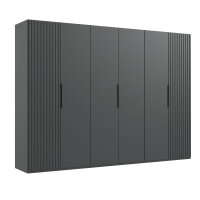 Drehtürenschrank Andorra Graphit 300cm