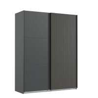 Schwebetürenschrank Andorra Graphit 200cm