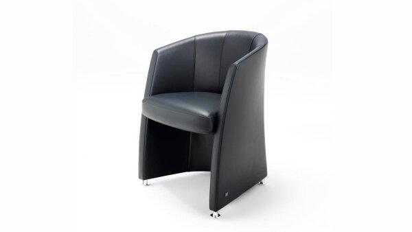 Sessel Rolf Benz ST SE 7300 Cocktailsessel Echt Leder schwarz