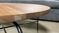 ROLF BENZ Couchtisch 947 - 263 Nussbaum Stahl grau...