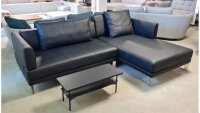 Ecksofa SENTO 433 Rolf Benz Recamiere rechts Echtleder...