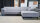 ROLF BENZ Ecksofa Freistil 180 rechts Stoff grau 260 cm