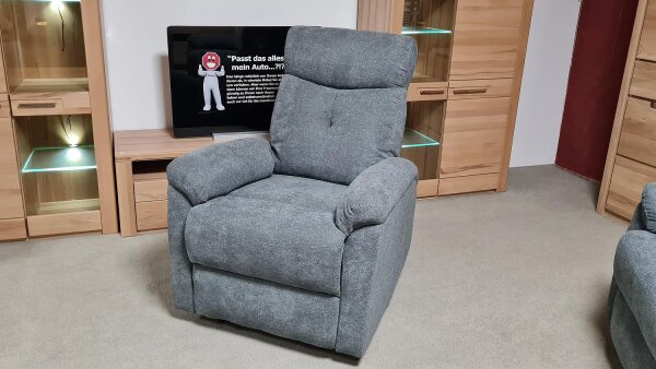 TV-Sessel Recliner Kate Fernsehsessel grau Relaxfunktion TFK