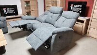 Recliner 3-Sitzer Kate Fernsehsessel mit Relaxfunktion grau TFK