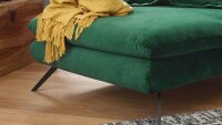 Longseat SIXTY Chaiselongue Sofa Stoff Velour smaragd...