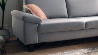 Ecksofa COAST MOVE 2.0 L Stoff grau Sitztiefenverstellung