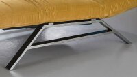 Relaxliege RIVIERA in Velvet Stoff gold motorisch verstellbar 120 cm