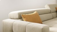 Ecksofa CLEVELAND Wohnlandschaft Velours taupe 308x219