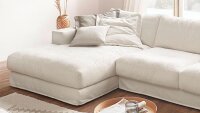 Ecksofa ALTEAS Wohnlandschaft Hussensofa in creme weiß