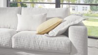 Ecksofa SEVENTIES Wohnlandschaft Cord Stoff snow 325x224