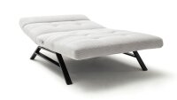 Relaxliege Maxi RIVIERA Feincord silber motorisch verstellbar 120cm