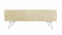 Sitzbank Sixty Breitcord beige Polster Federkernsitz 246 cm