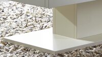 Couchtisch LIGHT LINE Eiche antik grau furniert weiß matt lack