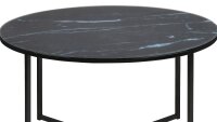 Couchtisch ALISMA Tisch Beistelltisch in Glas schwarz...