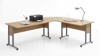 Winkelschreibtisch CALVIA Schreibtisch Winkeltisch Alteiche 240x200 cm